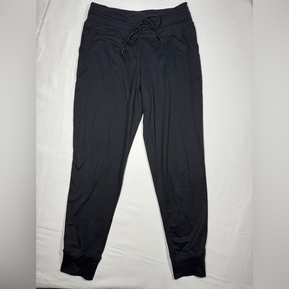 Lolë Black Jogger Pants Women’s Small Drawstring Athletic Yoga Stretch Cuffed